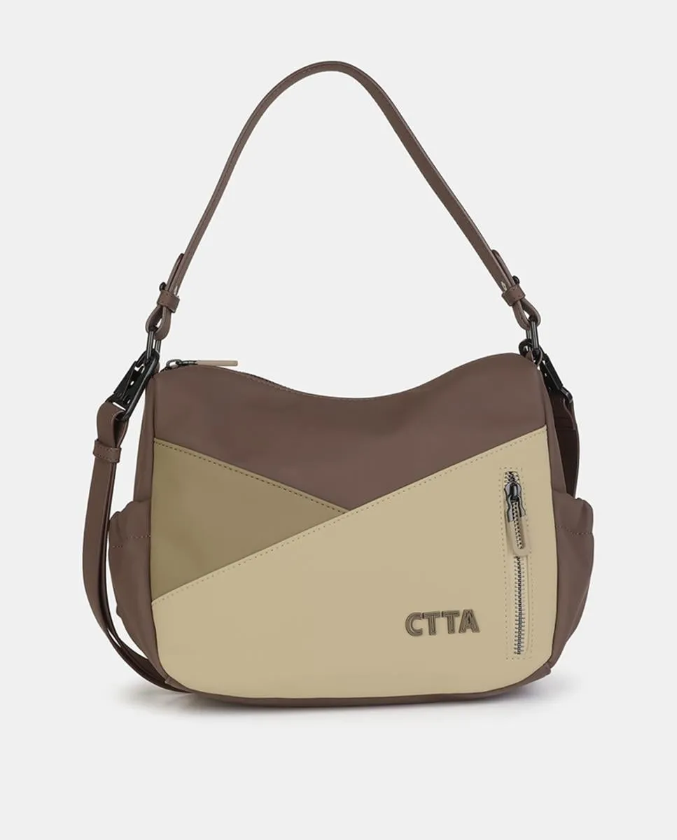 Сумка через плечо с молнией Caminatta, коричневый 
Сумка через плечо с молнией Caminatta, коричневый