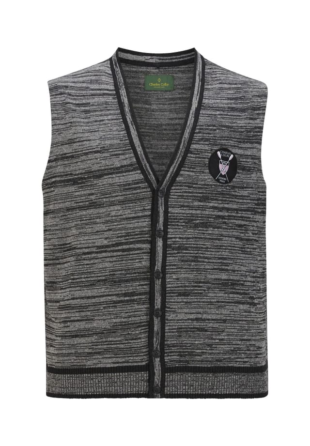 Вязаный жилет Duke Boyles Charles Colby, серый
Вязаный жилет Duke Boyles Charles Colby, серый