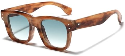 Мужские солнцезащитные очки с заклепками, защита от УФ-излучения UV400, ретро-градиентный дизайн, модные женские солнцезащитные очки, янтарно-зеленый цвет, один размер MTZJH, One Color
Мужские солнцезащитные очки с заклепками, защита от УФ-излучения UV400, ретро-градиентный дизайн, модные женские солнцезащитные очки, янтарно-зеленый цвет, один размер MTZJH, One Color