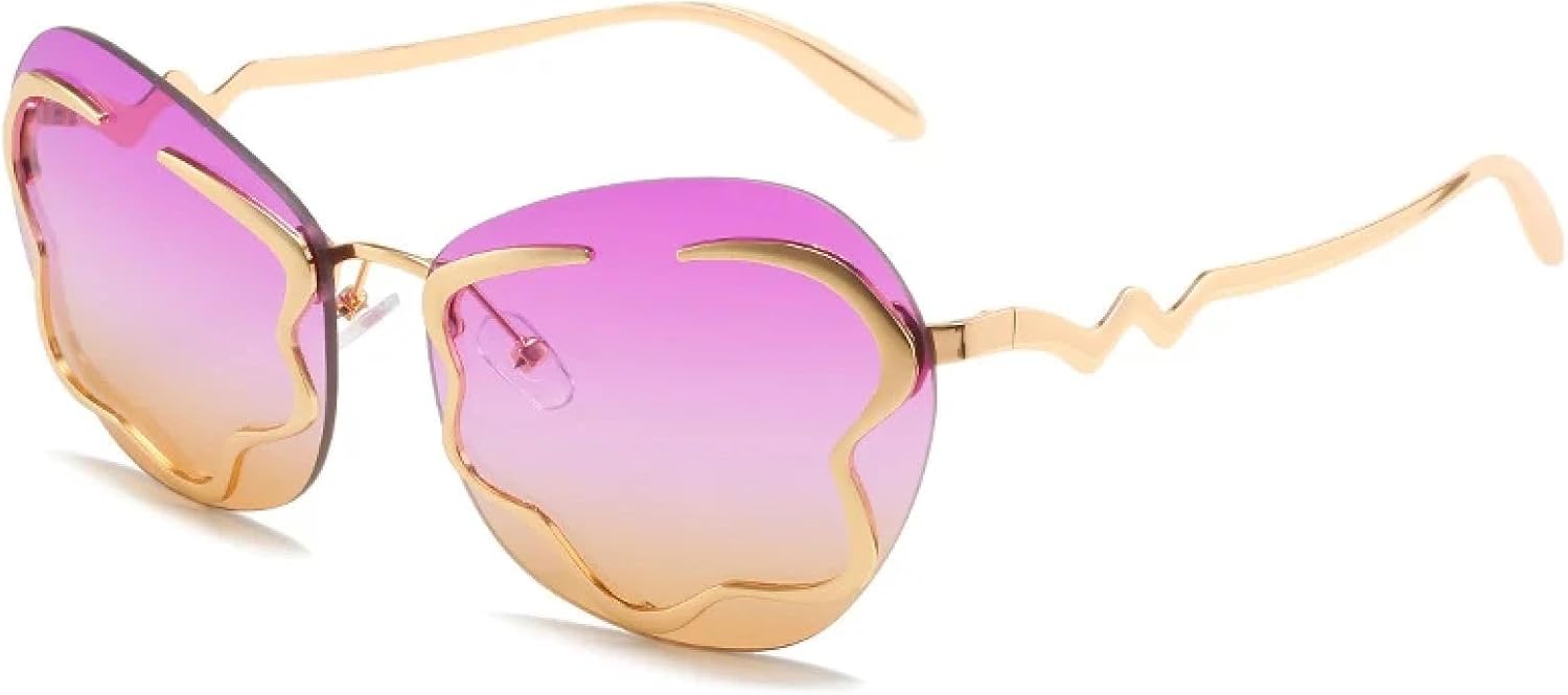 Винтажные металлические солнцезащитные очки без оправы для женщин и мужчин, модные солнцезащитные очки для уличной фотографии, вечеринок, защита от УФ-излучения UV400 TKKTLLT, Gold Purple Yellow
Винтажные металлические солнцезащитные очки без оправы для женщин и мужчин, модные солнцезащитные очки для уличной фотографии, вечеринок, защита от УФ-излучения UV400 TKKTLLT, Gold Purple Yellow