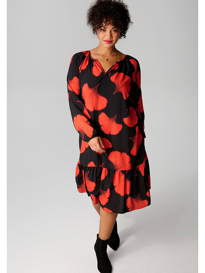 Платье до колена Aniston, черный/красный
Платье до колена Aniston, черный/красный