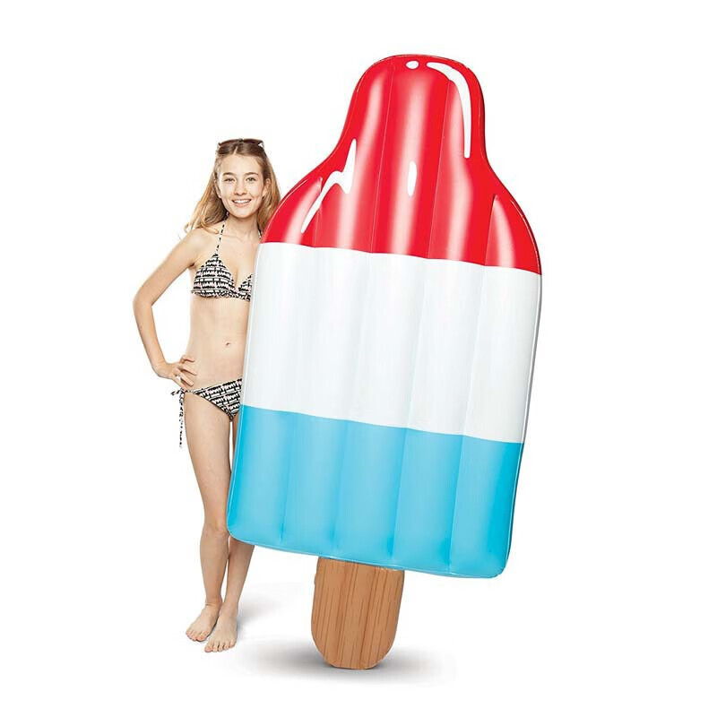 SBART мороженое поплавок для мороженого плавательное кольцо надувной спасательный круг плавающая кровать красный, белый и синий трехцветный поплавок для мороженого красочная коробка