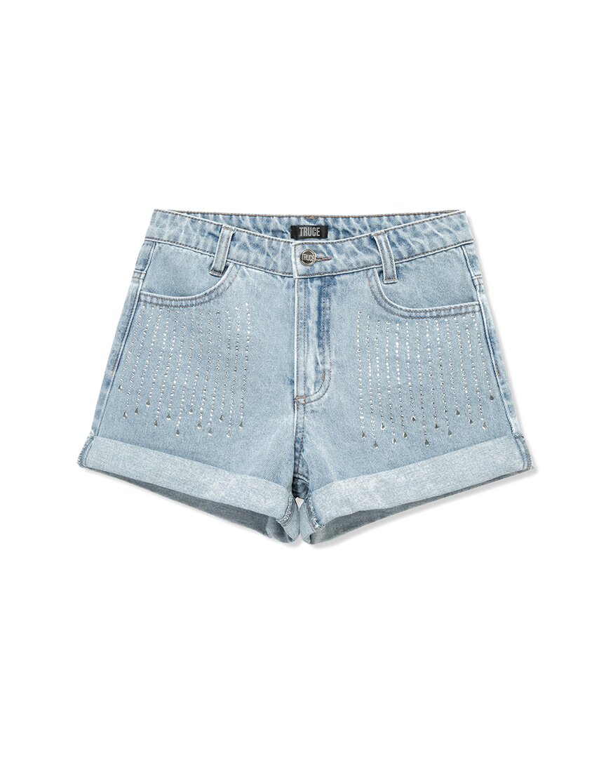 Джинсовые шорты со стразами Truce, серый
Джинсовые шорты со стразами Truce, серый