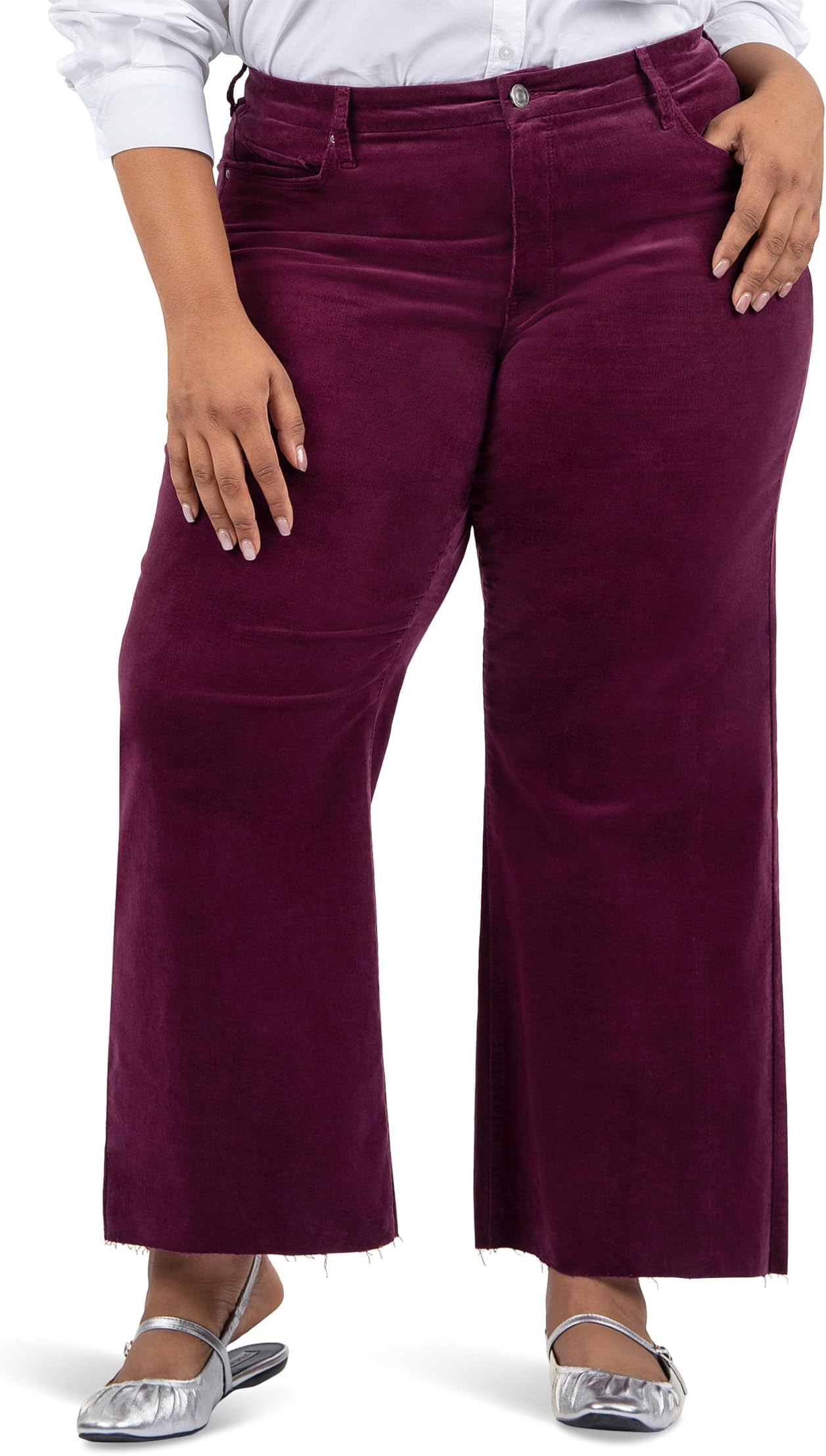 Джинсы KUT from the Kloth Plus Size Meg High Rise Fab Ab Wide Leg Raw Hem-Long Inseam, цвет Mulberry
Джинсы KUT from the Kloth Plus Size Meg High Rise Fab Ab Wide Leg Raw Hem-Long Inseam, цвет Mulberry