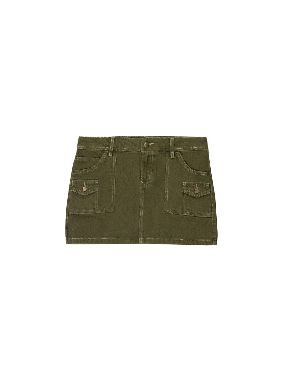 Юбка Bershka, темно-зеленый
Юбка Bershka, темно-зеленый