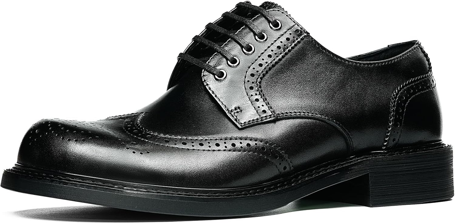 Мужские классические туфли Business Authentic Derby для мужчин, броги с крылышками, круглый носок, 5 отверстий для шнуровки, гладкая кожа, формальные и повседневные, модель 96181 Windhana, черный
Мужские классические туфли Business Authentic Derby для мужчин, броги с крылышками, круглый носок, 5 отверстий для шнуровки, гладкая кожа, формальные и повседневные, модель 96181 Windhana, черный