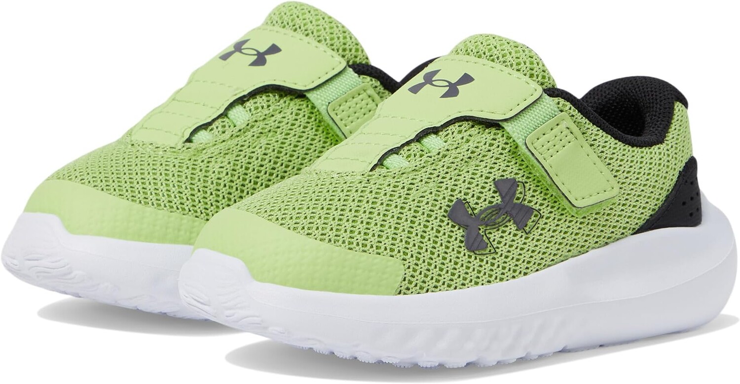 Кроссовки Under Armour Kids Infant Surge 4 Alternate Closure, цвет Morph Green/Black/Castlerock 
Кроссовки Under Armour Kids Infant Surge 4 Alternate Closure, цвет Morph Green/Black/Castlerock