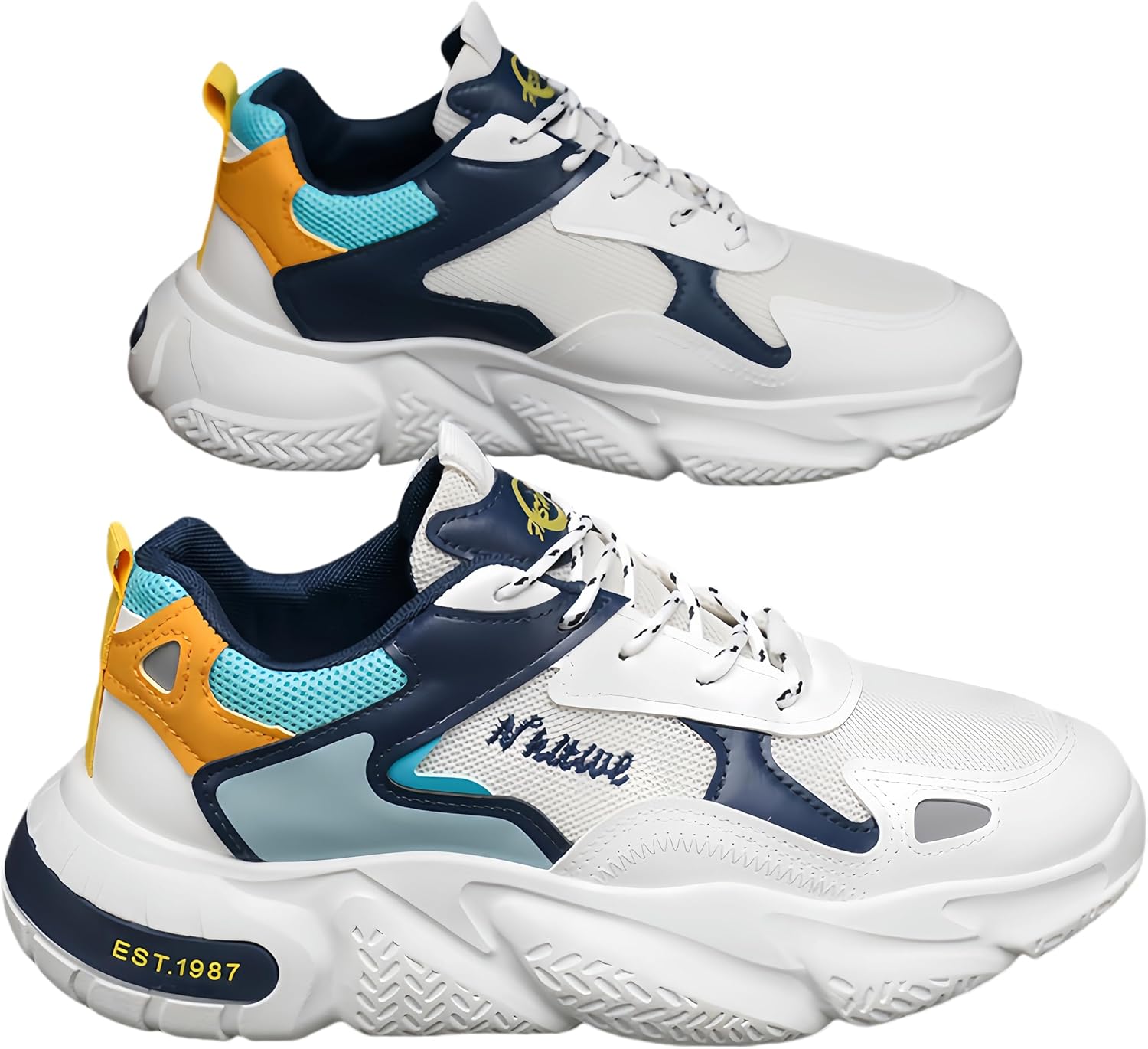 Повседневные модные мужские кроссовки большого размера с легкой и противоскользящей подошвой, удобным и дышащим верхом из сетки. Подходят для бега и тренировок Clolinde, синий/бежевый
Повседневные модные мужские кроссовки большого размера с легкой и противоскользящей подошвой, удобным и дышащим верхом из сетки. Подходят для бега и тренировок Clolinde, синий/бежевый