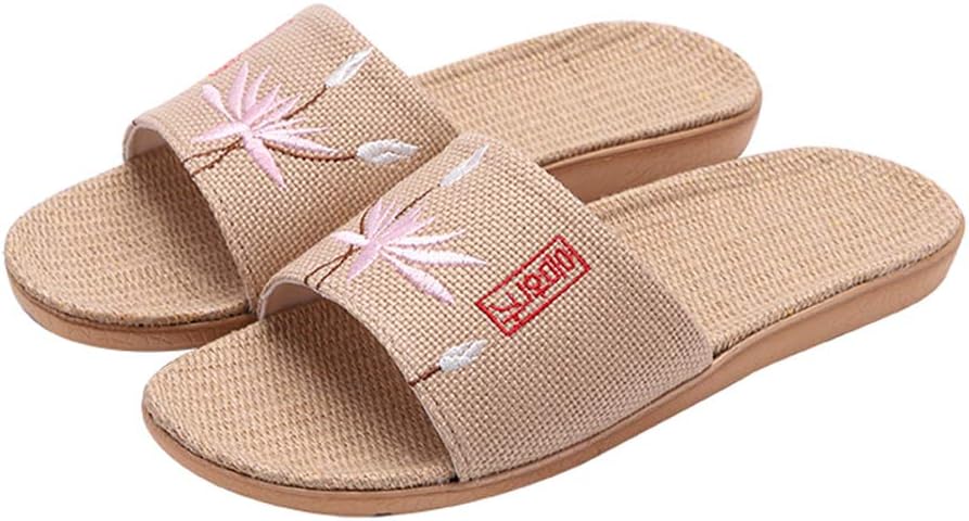 Тапочки Hwayslon Flax Унисекс Лен Летние Пляжные Обувь Легкие Нескользящие Домашние Тапочки Дышащие Сандалии, розовый
Тапочки Hwayslon Flax Унисекс Лен Летние Пляжные Обувь Легкие Нескользящие Домашние Тапочки Дышащие Сандалии, розовый