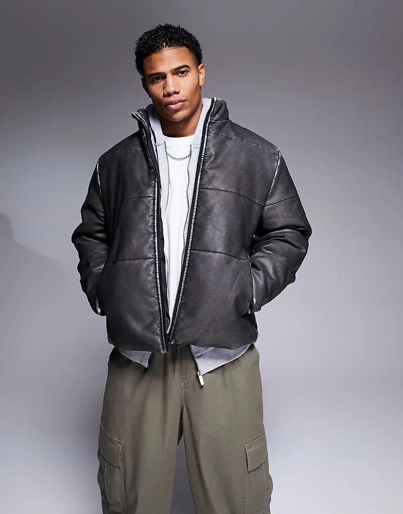 Куртка-пуховик из искусственной кожи черного цвета ASOS DESIGN, Черный, Куртка-пуховик из искусственной кожи черного цвета ASOS DESIGN
Куртка-пуховик из искусственной кожи черного цвета ASOS DESIGN, Черный, Куртка-пуховик из искусственной кожи черного цвета ASOS DESIGN