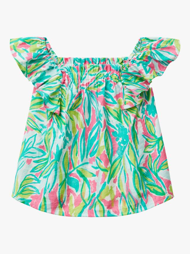 Детская блузка с квадратным вырезом и оборками на рукавах с принтом Benetton, Multicolor
Детская блузка с квадратным вырезом и оборками на рукавах с принтом Benetton, Multicolor