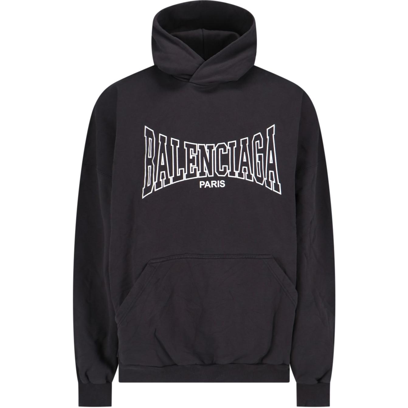 Балэнсиага Худи с принтом логотипа Париж, черный
Балэнсиага Худи с принтом логотипа Париж, черный