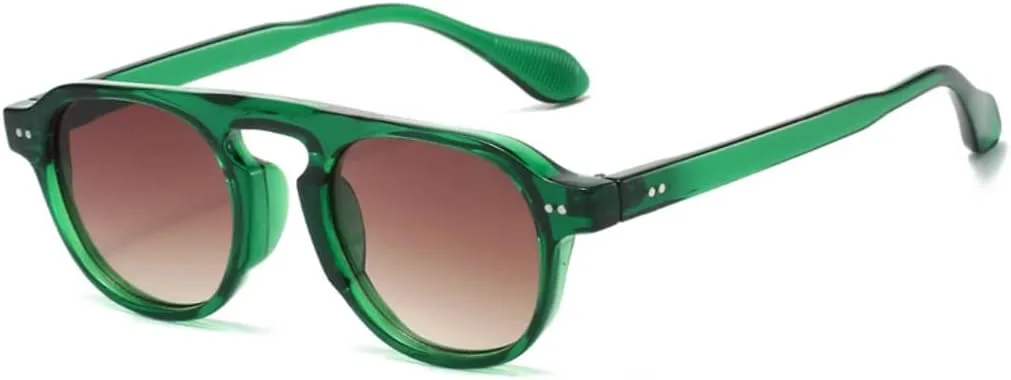 Ретро-солнцезащитные очки в стиле панк с заклепками, круглые, женские, с защитой от УФ-излучения UV400, мужские, с прозрачными линзами TVTBBVV, Green Tea
Ретро-солнцезащитные очки в стиле панк с заклепками, круглые, женские, с защитой от УФ-излучения UV400, мужские, с прозрачными линзами TVTBBVV, Green Tea