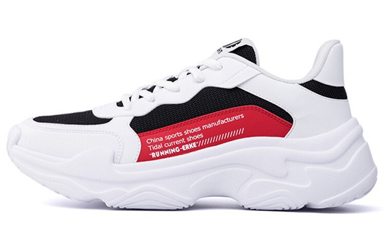 Кроссовки мужские толстые низкие белый/красный Erke
Кроссовки мужские толстые низкие белый/красный Erke