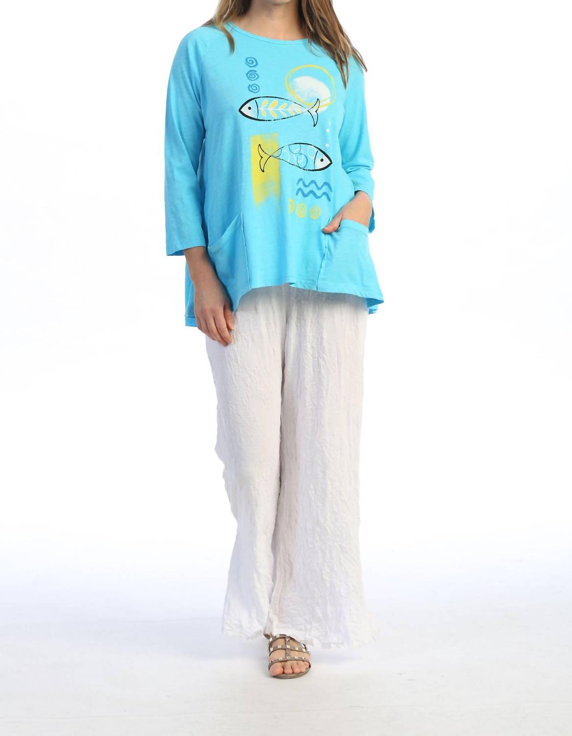 Jess & Jane Хлопковая футболка Mariner Mineral с накладными карманами, цвет бирюзовый
Jess & Jane Хлопковая футболка Mariner Mineral с накладными карманами, цвет бирюзовый