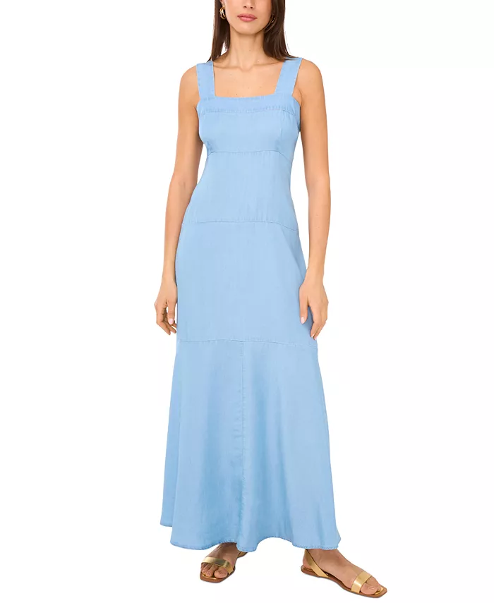 Женское макси-платье без рукавов с квадратным вырезом и сборкой на спине Vince Camuto, синий
Женское макси-платье без рукавов с квадратным вырезом и сборкой на спине Vince Camuto, синий