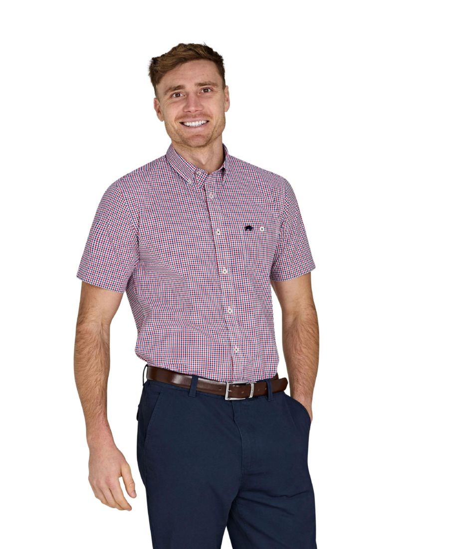 Рубашка из поплина с коротким рукавом в клетку, больших размеров Raging Bull, Red
Рубашка из поплина с коротким рукавом в клетку, больших размеров Raging Bull, Red