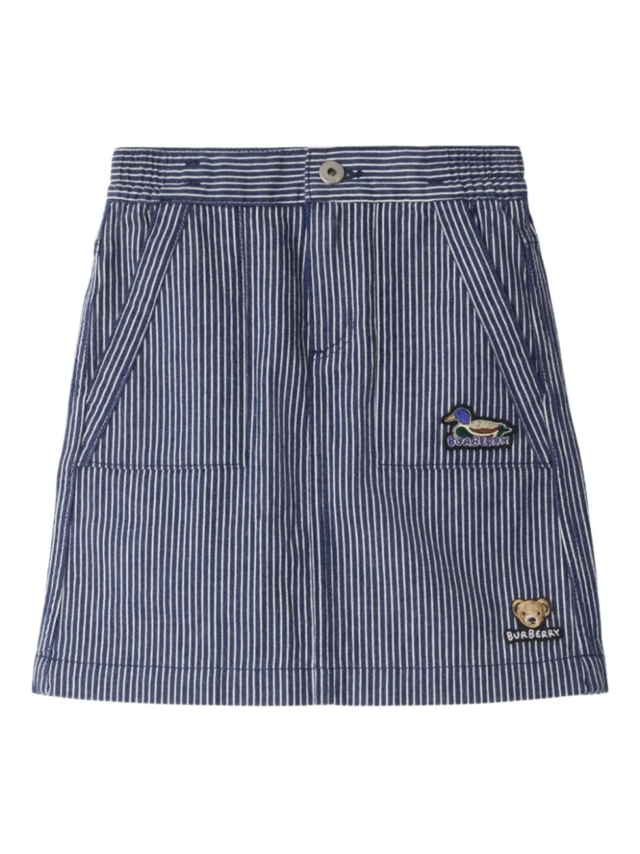 Юбка джинсовая в полоску Burberry Kids, синий
Юбка джинсовая в полоску Burberry Kids, синий