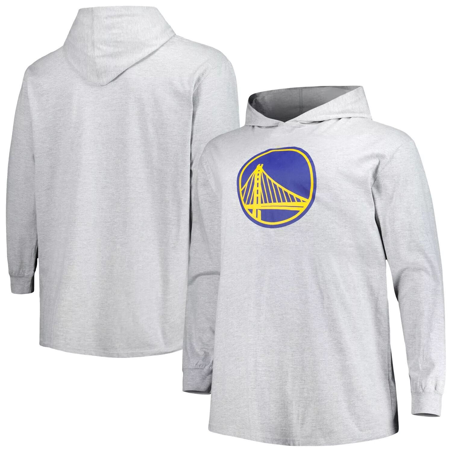 Мужской пуловер с капюшоном с логотипом Heather Grey Golden State Warriors Big & Tall Fanatics
Мужской пуловер с капюшоном с логотипом Heather Grey Golden State Warriors Big & Tall Fanatics