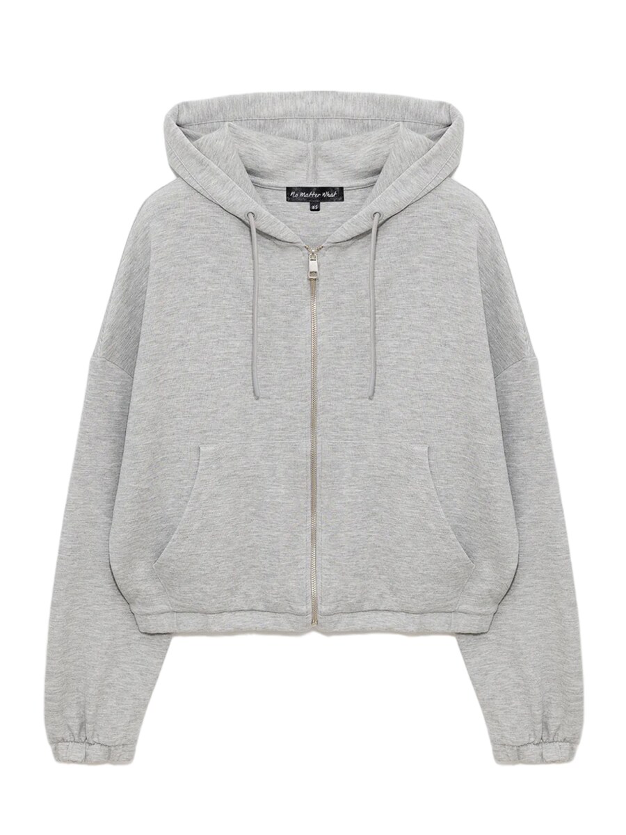 Толстовка с капюшоном на молнии No Matter What, серый
Толстовка с капюшоном на молнии No Matter What, серый
