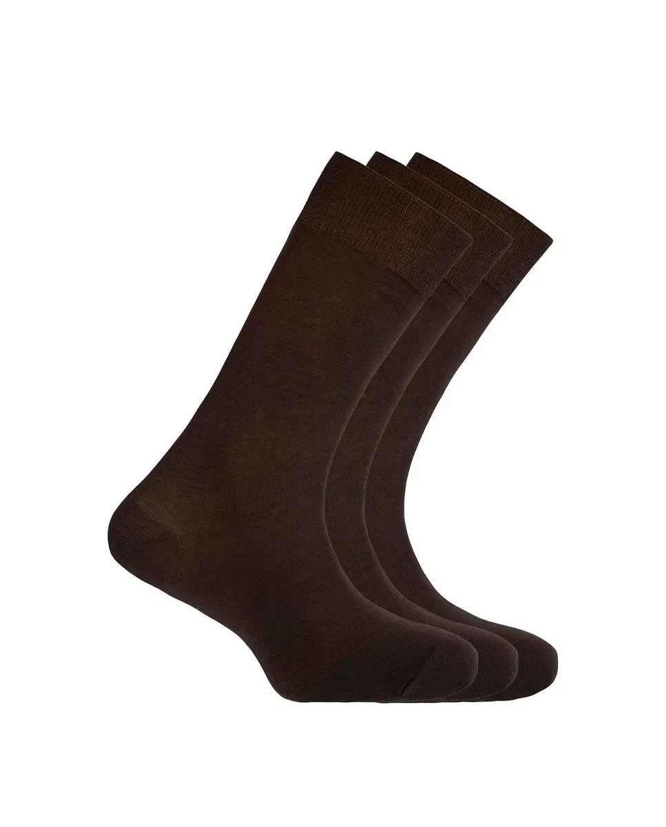 В наборе 3 пары коротких мужских однотонных носков из мерсеризованного хлопка Punto Blanco, коричневый
В наборе 3 пары коротких мужских однотонных носков из мерсеризованного хлопка Punto Blanco, коричневый