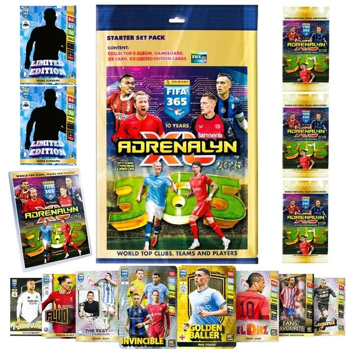 Альбом Fifa 365 2025 Стартовый Набор Panini Футбольные Карточки К 10-Летию Inna marka
Альбом Fifa 365 2025 Стартовый Набор Panini Футбольные Карточки К 10-Летию Inna marka