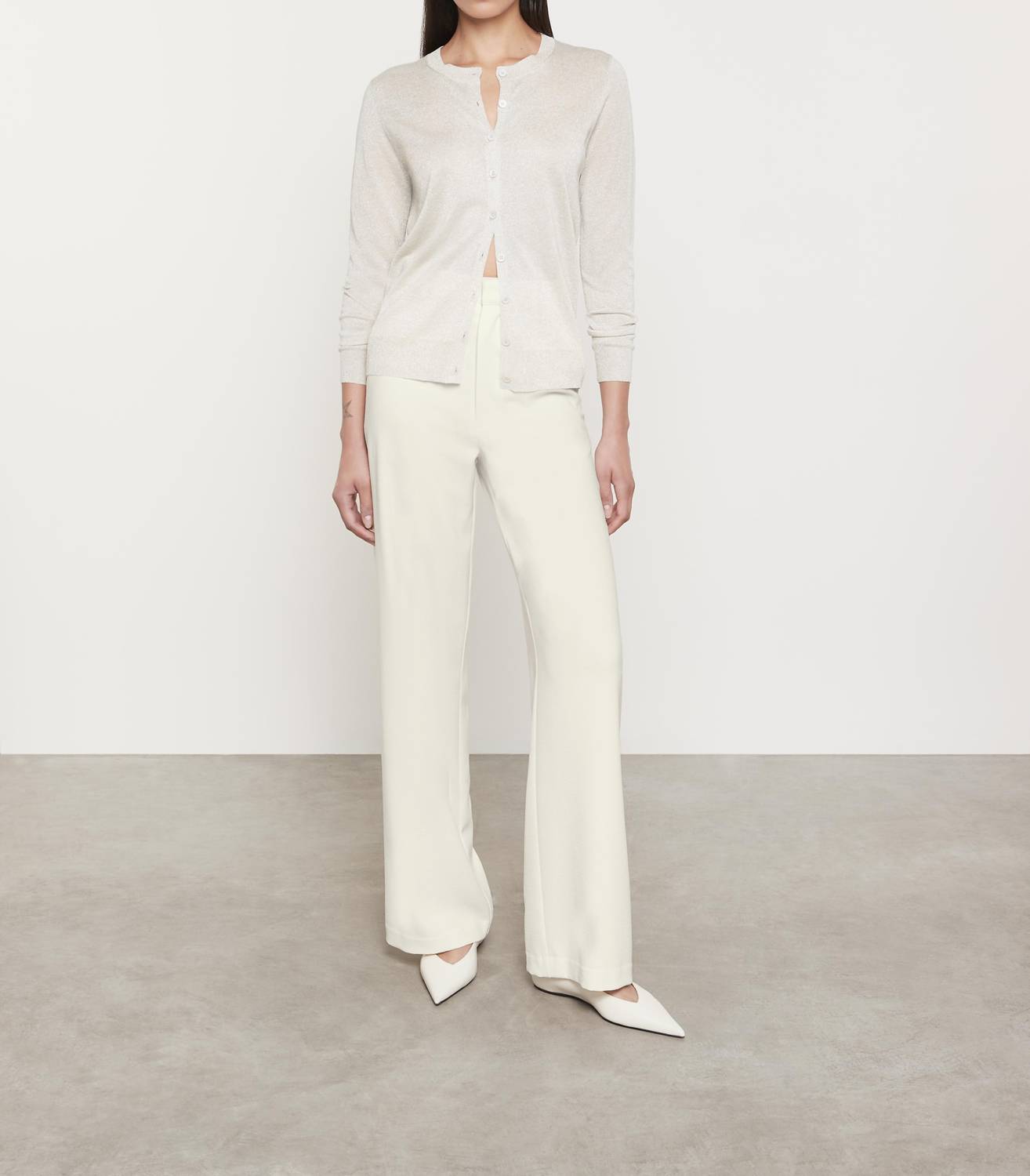 Вязаный кардиган с пайетками в цвете шампань Enza Costa, Champagne
Вязаный кардиган с пайетками в цвете шампань Enza Costa, Champagne