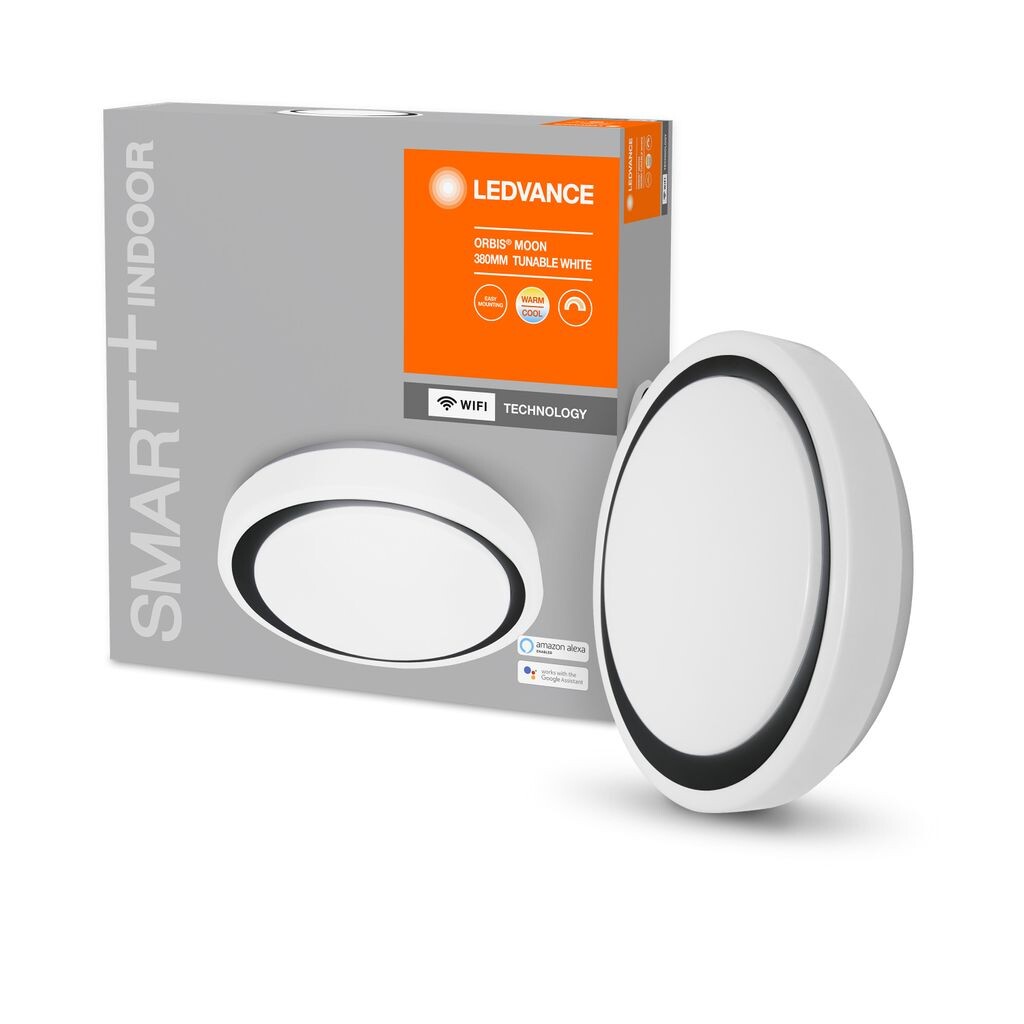 Ledvance SMART+ Светодиодный потолочный светильник бело-черный 24Вт 2500лм 380мм
Ledvance SMART+ Светодиодный потолочный светильник бело-черный 24Вт 2500лм 380мм