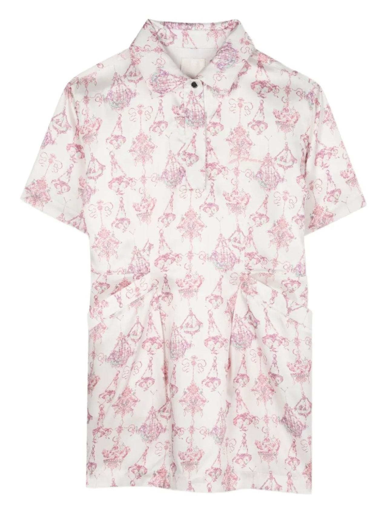 Платье-рубашка с цветочным принтом и короткими рукавами Givenchy Kids, белый
Платье-рубашка с цветочным принтом и короткими рукавами Givenchy Kids, белый