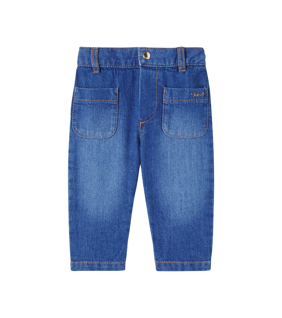 Джинсы с логотипом для малышей Chloé Kids, Denim Blue
Джинсы с логотипом для малышей Chloé Kids, Denim Blue