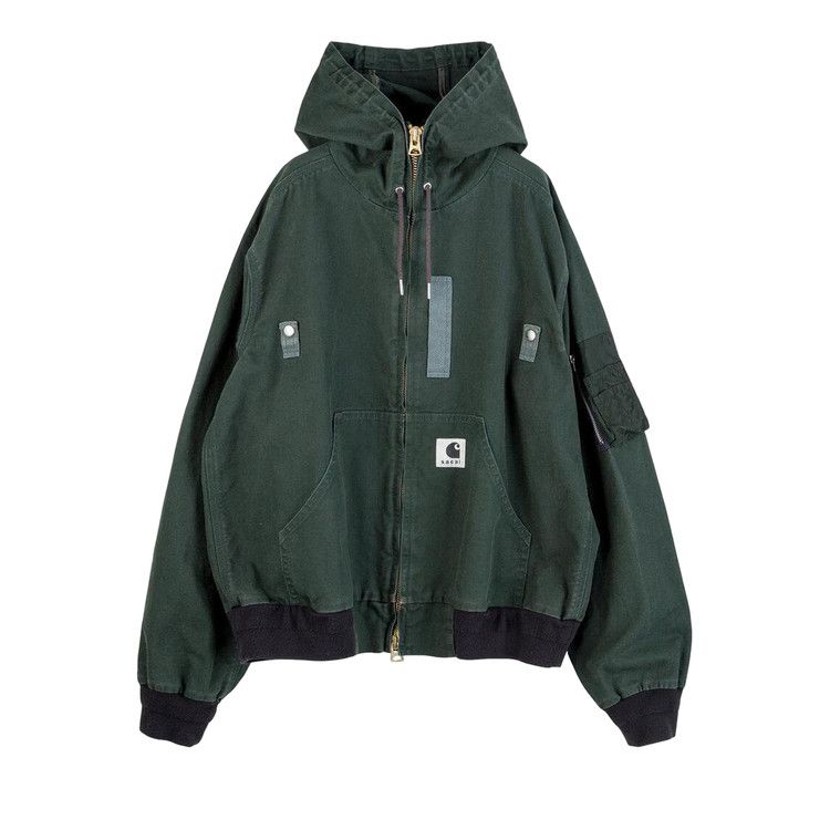 Куртка Sacai x Carhartt WIP Washed Duck Hooded Blouson 'Green'
Куртка Sacai x Carhartt WIP Washed Duck Hooded Blouson 'Green'