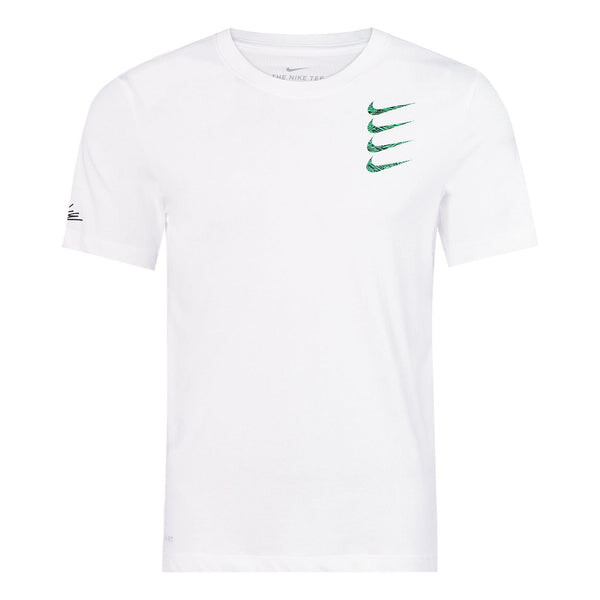 Футболка dri fit с круглым вырезом и коротким рукавом Nike, белый
Футболка dri fit с круглым вырезом и коротким рукавом Nike, белый