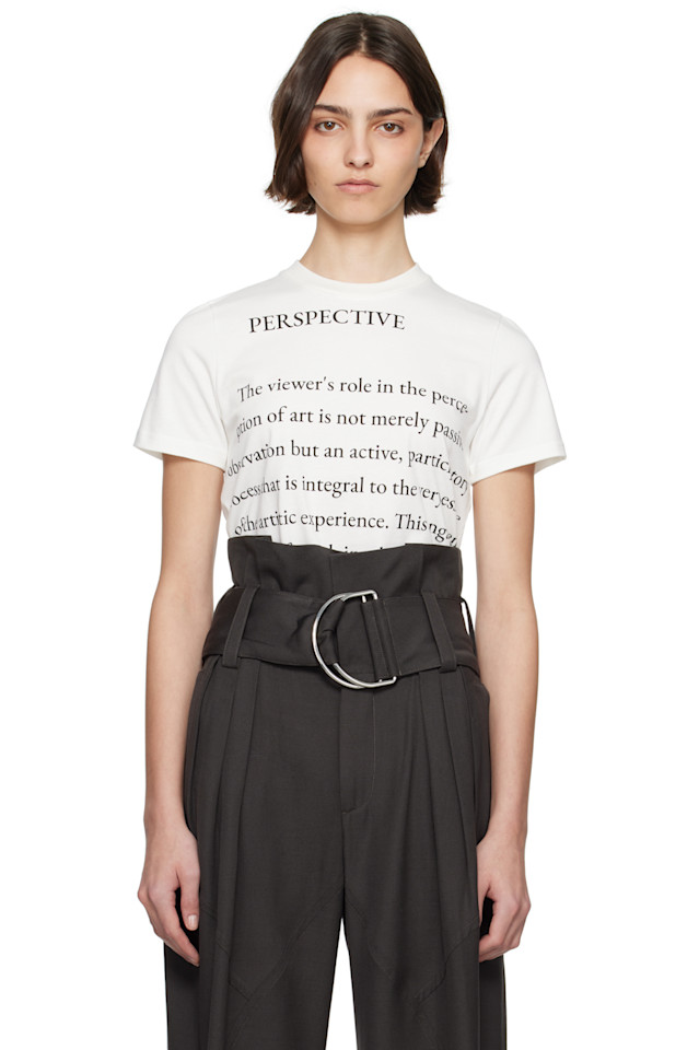 Футболка с принтом Jw Anderson, цвет ivory 
Футболка с принтом Jw Anderson, цвет ivory