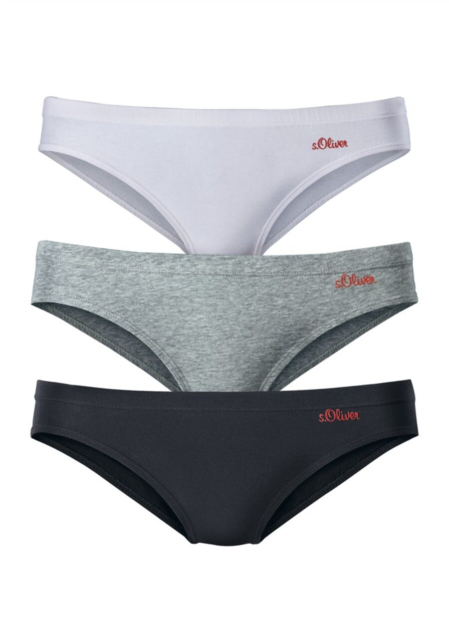 Трусы s.Oliver, mottled grey/Black/Off white 
Трусы s.Oliver, mottled grey/Black/Off white