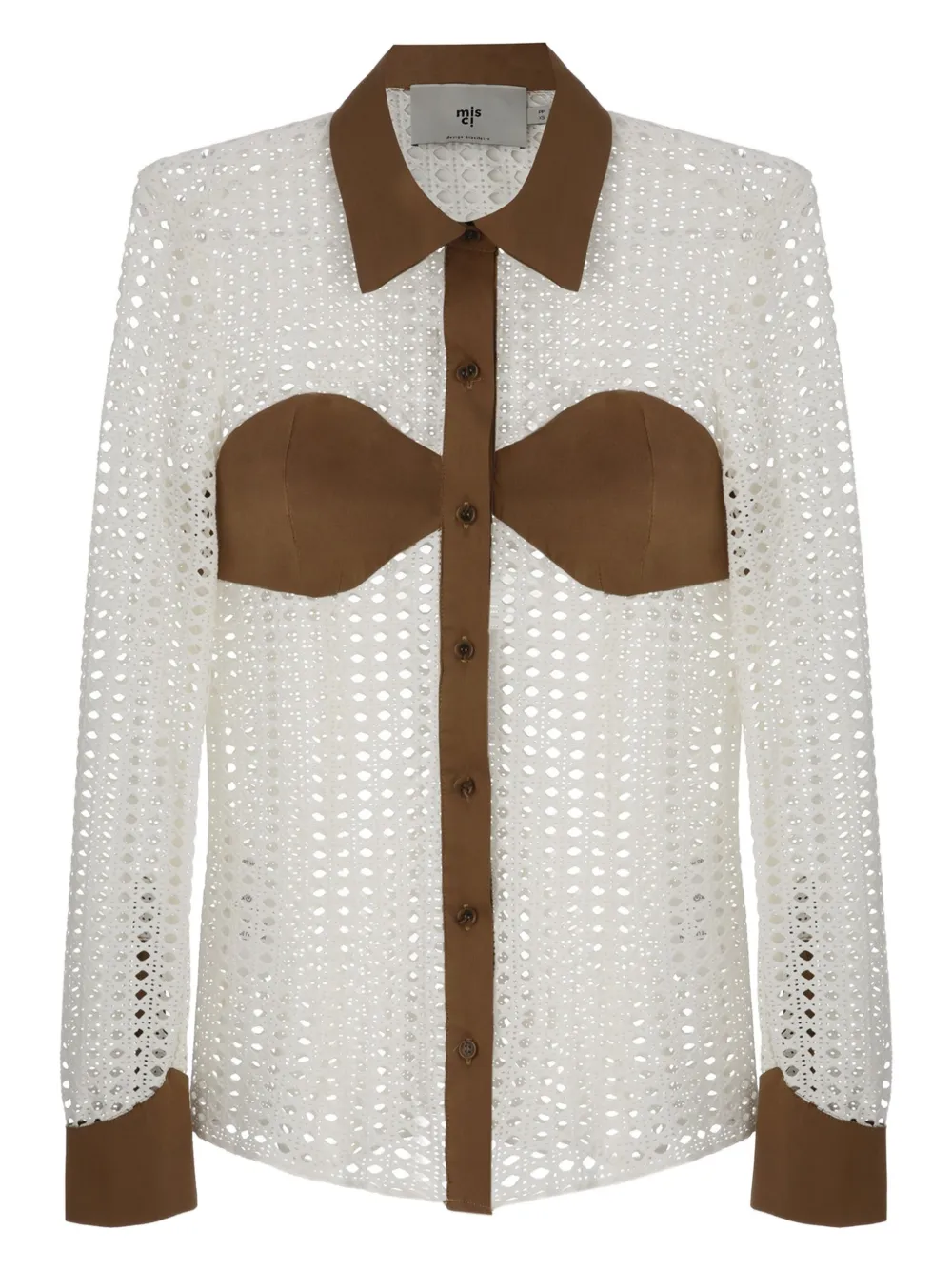 Рубашка со вставками в технике кроше MISCI, белый
Рубашка со вставками в технике кроше MISCI, белый