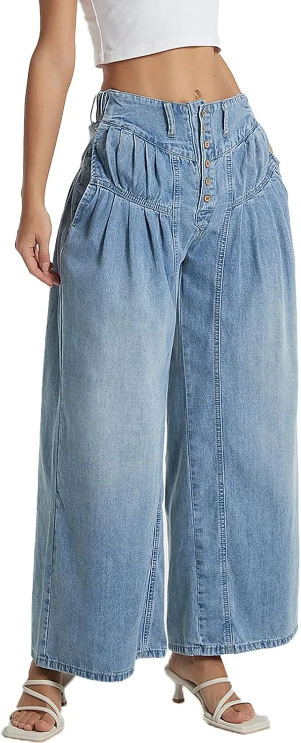 Женские джинсы Wide Leg Mid Rise Baggy Casual Boyfriend Denim Pants Vintage Y2K D-Sun
Женские джинсы Wide Leg Mid Rise Baggy Casual Boyfriend Denim Pants Vintage Y2K D-Sun