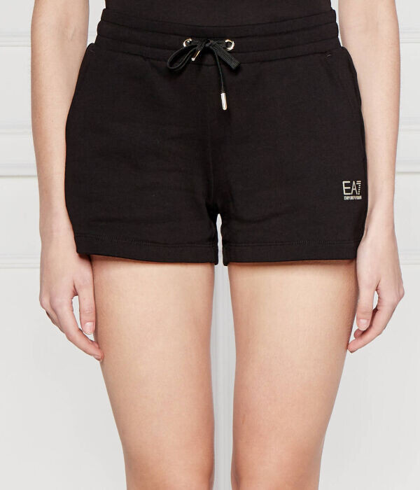 Шорты женские Ea7 короткие на кулиске, черный
Шорты женские Ea7 короткие на кулиске, черный