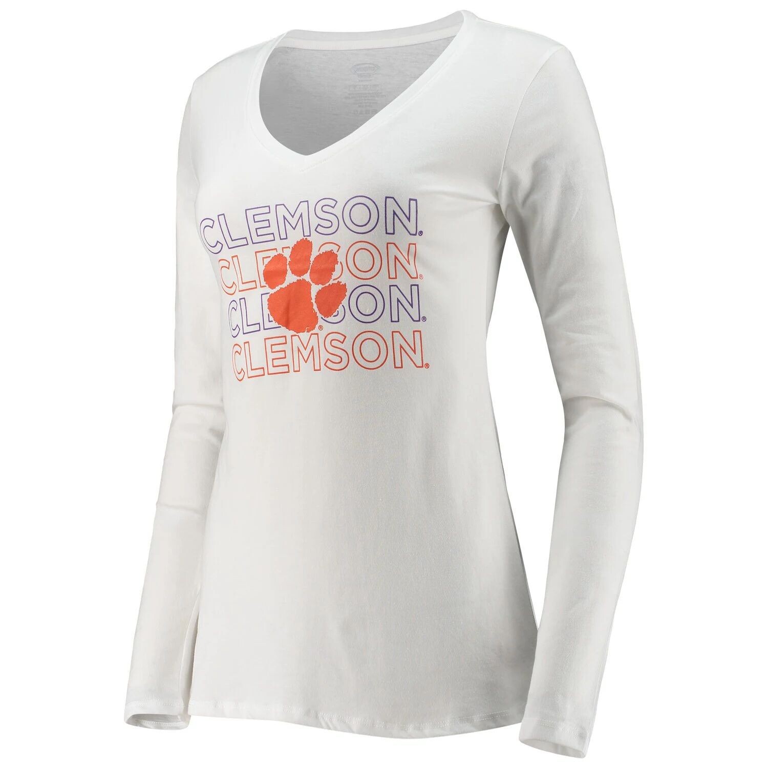 Женский спортивный оранжево-белый комплект Clemson Tigers с длинными рукавами и брюками для сна
Женский спортивный оранжево-белый комплект Clemson Tigers с длинными рукавами и брюками для сна