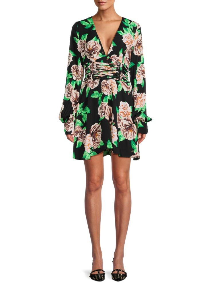 Мини-платье Nami с корсетом и завязками Afrm, цвет Black Multicolor
Мини-платье Nami с корсетом и завязками Afrm, цвет Black Multicolor