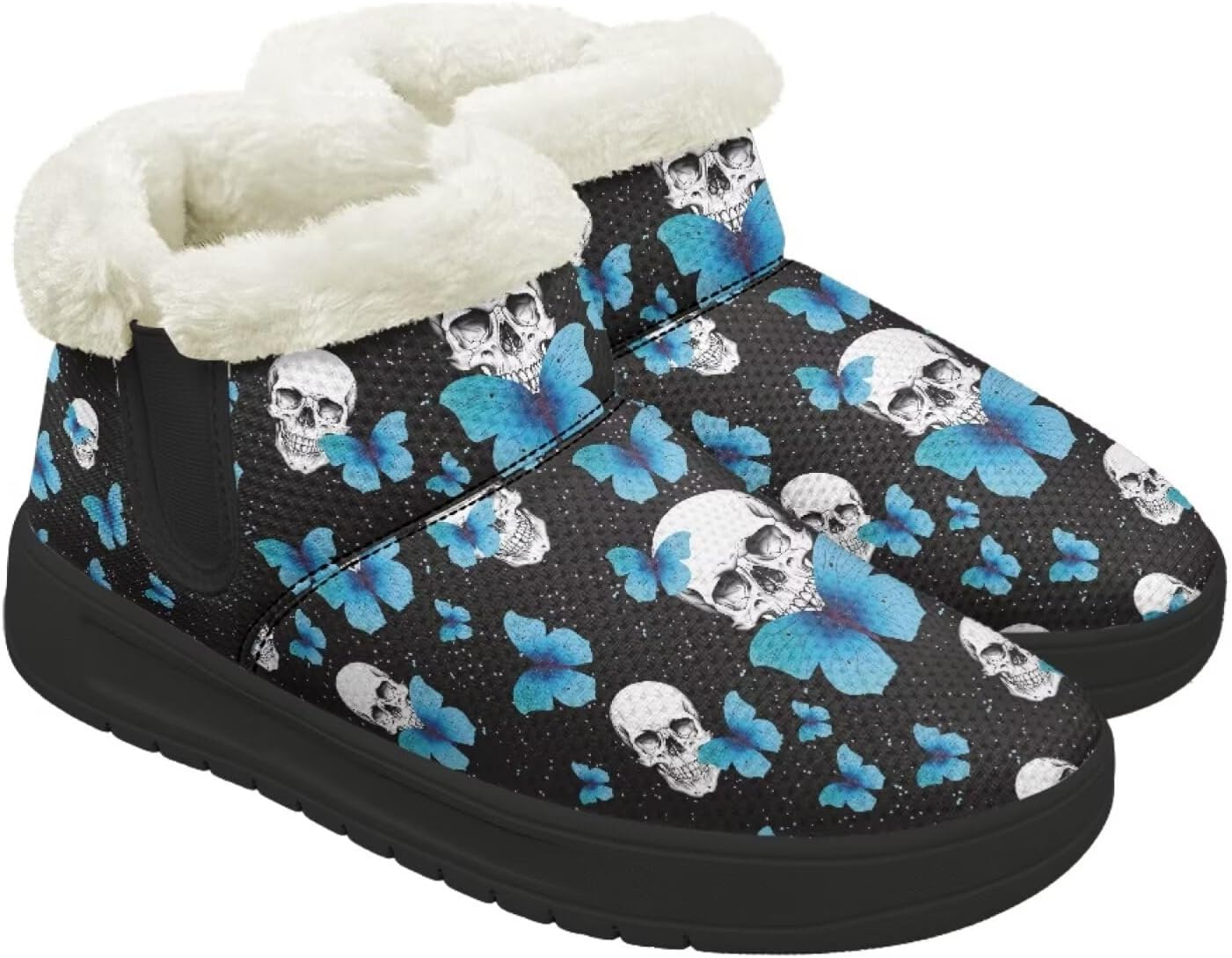 Зимние ботинки Forchrinse для женщин и мужчин, с меховой подкладкой, уютные теплые ботильоны для прогулок, Skull Butterfly
Зимние ботинки Forchrinse для женщин и мужчин, с меховой подкладкой, уютные теплые ботильоны для прогулок, Skull Butterfly