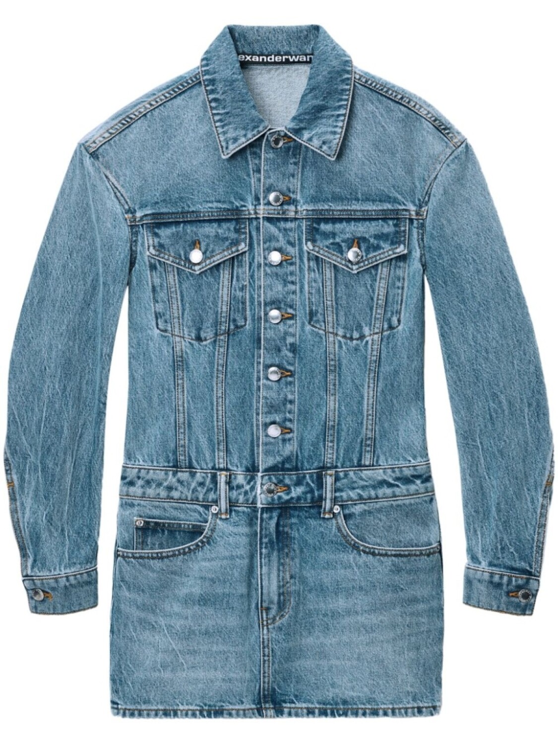 Мини-платье с открытыми плечами Alexander Wang, синий
Мини-платье с открытыми плечами Alexander Wang, синий