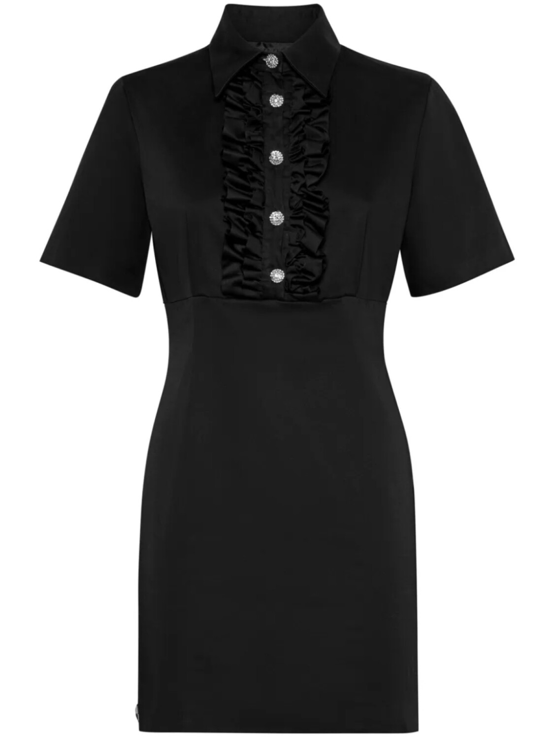 Philipp Plein платье мини с короткими рукавами и оборками, черный
Philipp Plein платье мини с короткими рукавами и оборками, черный