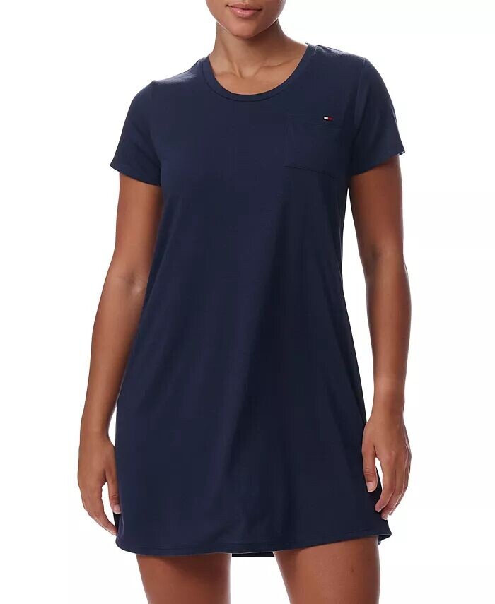 Женская ночная рубашка с короткими рукавами и круглым вырезом Tommy Hilfiger, синий
Женская ночная рубашка с короткими рукавами и круглым вырезом Tommy Hilfiger, синий