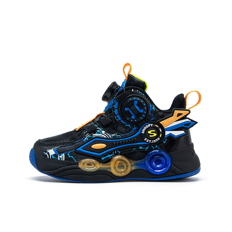 Детские баскетбольные кроссовки с мягкой подошвой, износостойкие, дышащие, с отскоком, средней высоты SNOOPY, черный/синий
Детские баскетбольные кроссовки с мягкой подошвой, износостойкие, дышащие, с отскоком, средней высоты SNOOPY, черный/синий