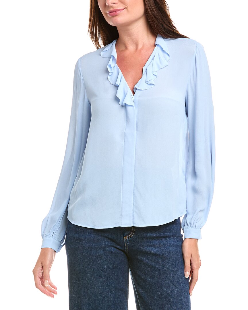 Блузка с рюшами Brooks Brothers, синий
Блузка с рюшами Brooks Brothers, синий