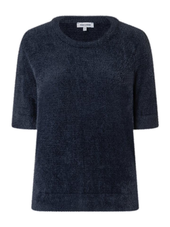 мохнатый пушистый свитер темно-синего цвета More & More
мохнатый пушистый свитер темно-синего цвета More & More