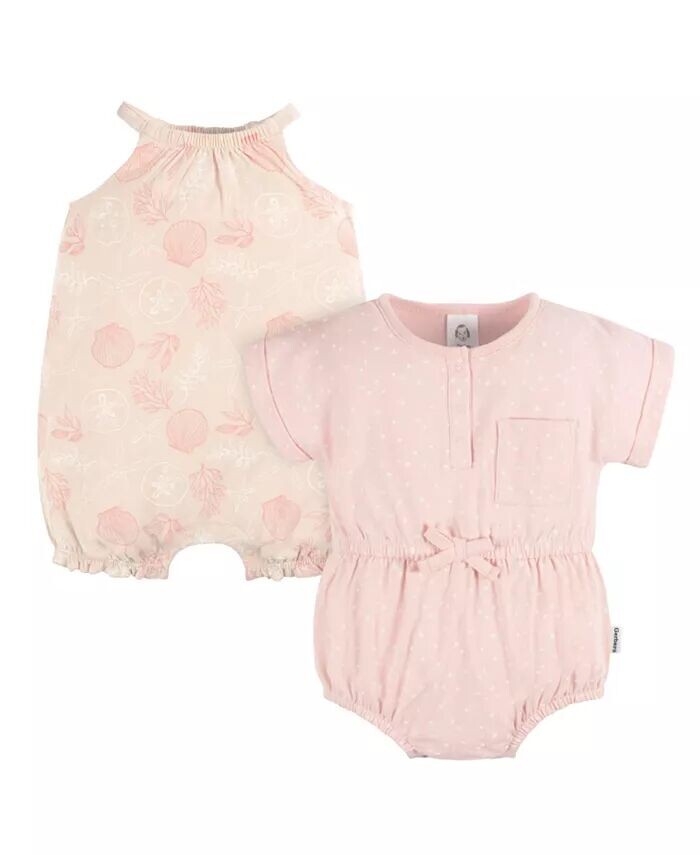 Комбинезон для девочек без рукавов и с короткими рукавами, 2 шт. в упаковке Gerber, розовый
Комбинезон для девочек без рукавов и с короткими рукавами, 2 шт. в упаковке Gerber, розовый