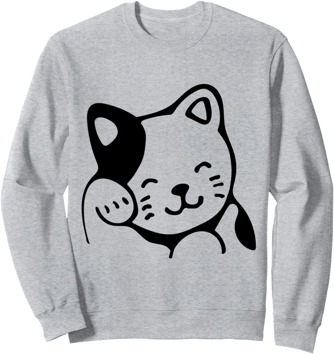 Толстовка с изображением счастливого кота в азиатском стиле, приносящего удачу Maneki Neko Tees, серый
Толстовка с изображением счастливого кота в азиатском стиле, приносящего удачу Maneki Neko Tees, серый