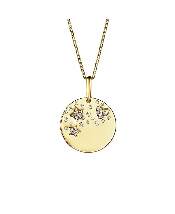 Детское ожерелье с подвеской в виде сердца и медальона «Счастливая звезда», покрытое 14-каратным золотом, кубическим цирконием и галактикой Gigigirl, red
Детское ожерелье с подвеской в виде сердца и медальона «Счастливая звезда», покрытое 14-каратным золотом, кубическим цирконием и галактикой Gigigirl, red