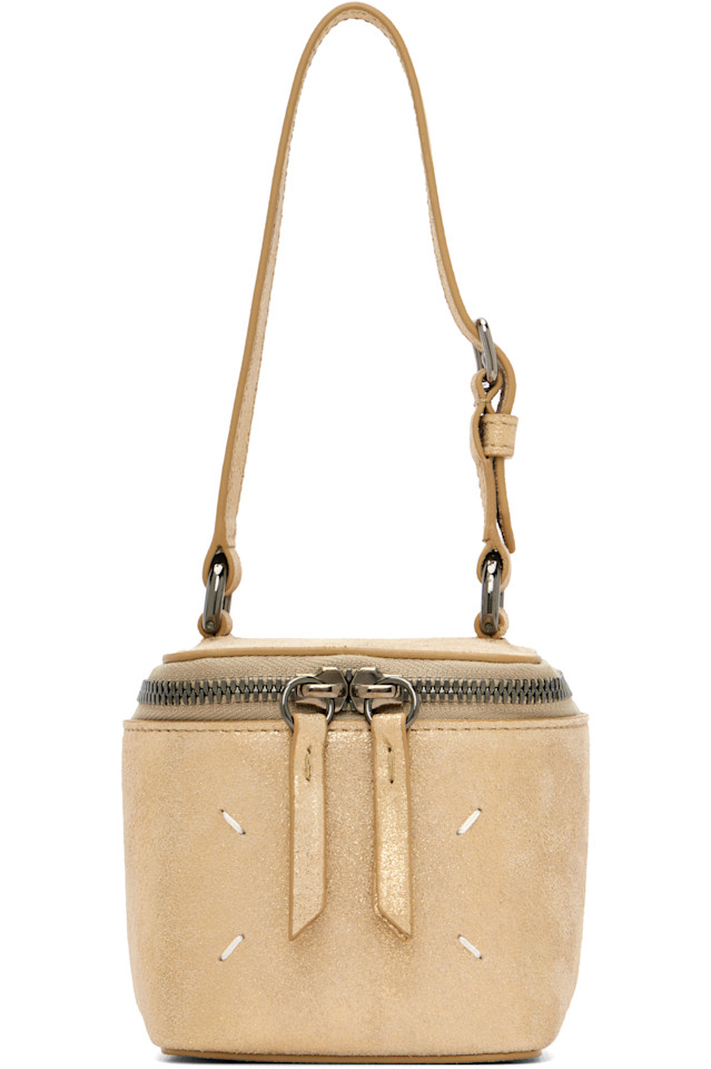 Золотистая кожаная мини-сумочка-коробочка Maison Margiela, Cream Gold
Золотистая кожаная мини-сумочка-коробочка Maison Margiela, Cream Gold